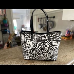 Like New Michael Kors Zebra Tote